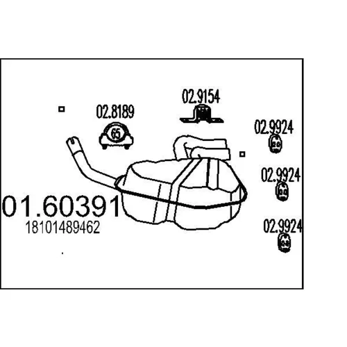 Koncový tlmič výfuku MTS 01.60391