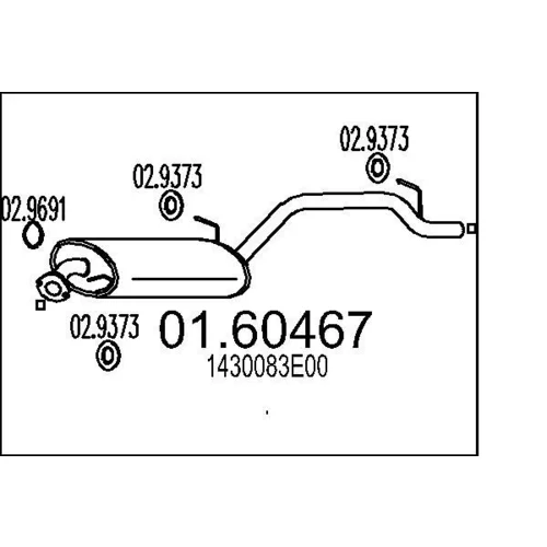 Koncový tlmič výfuku MTS 01.60467