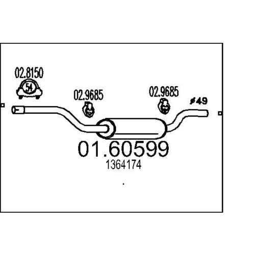 Koncový tlmič výfuku MTS 01.60599