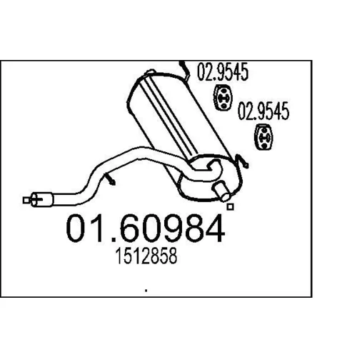 Koncový tlmič výfuku MTS 01.60984