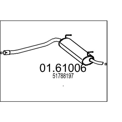 Koncový tlmič výfuku MTS 01.61006
