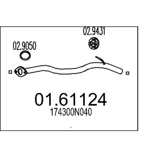 Koncový tlmič výfuku MTS 01.61124