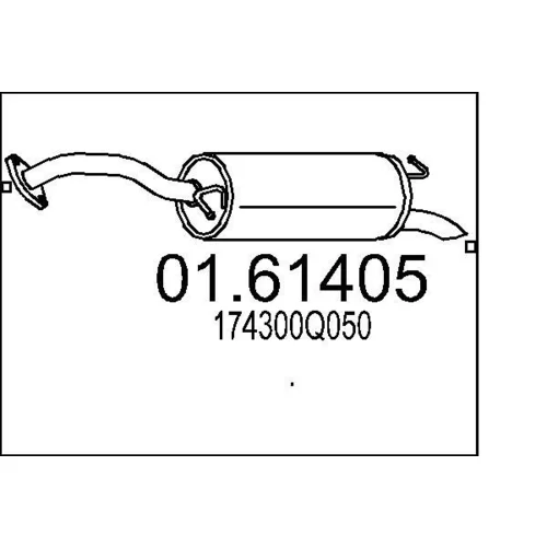 Koncový tlmič výfuku MTS 01.61405