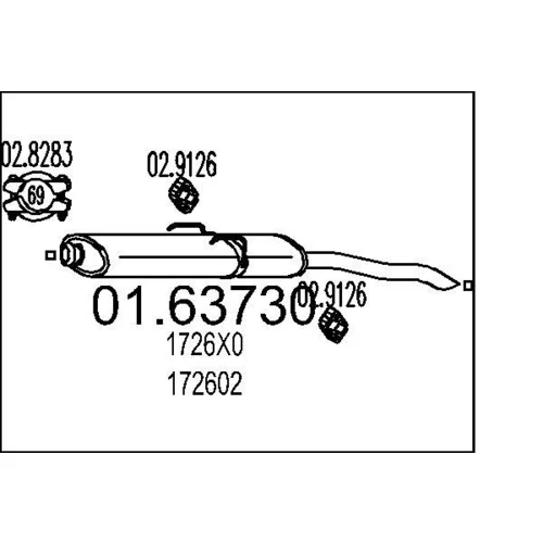 Koncový tlmič výfuku MTS 01.63730