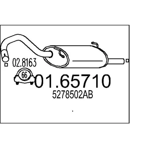 Koncový tlmič výfuku MTS 01.65710