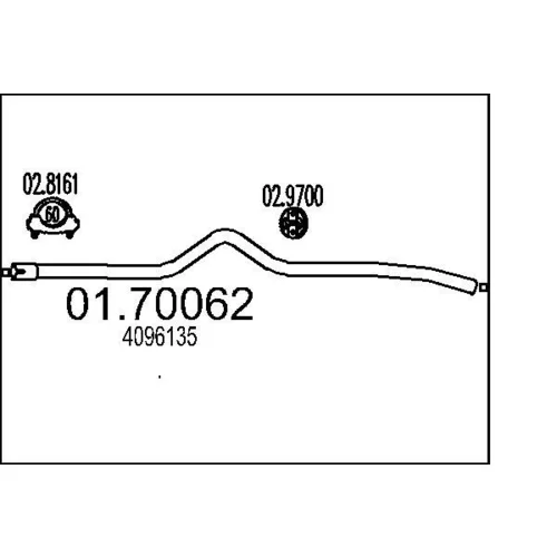 Výfukové potrubie MTS 01.70062