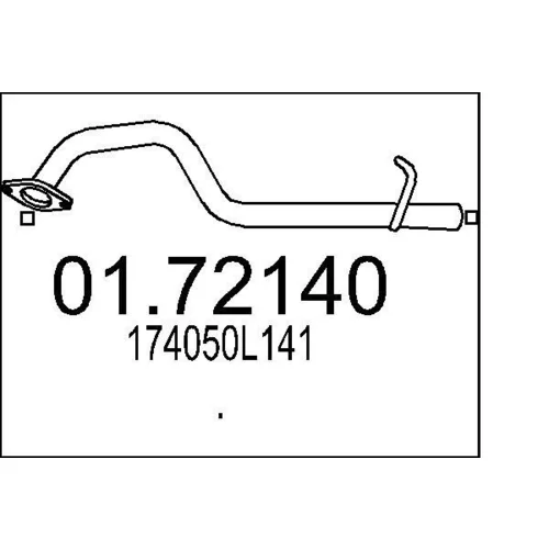 Výfukové potrubie MTS 01.72140