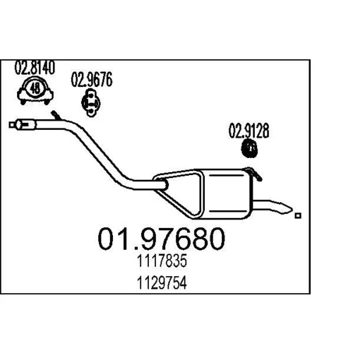Koncový tlmič výfuku MTS 01.97680