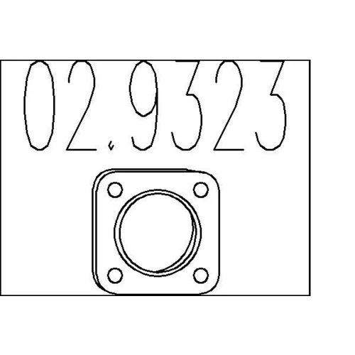Tesnenie výfukovej trubky MTS 02.9323