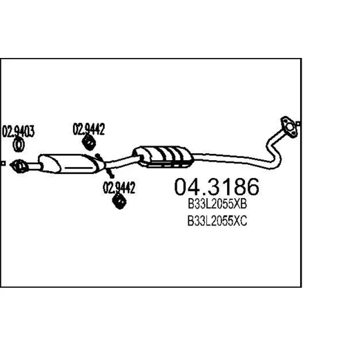 Katalyzátor MTS 04.3186