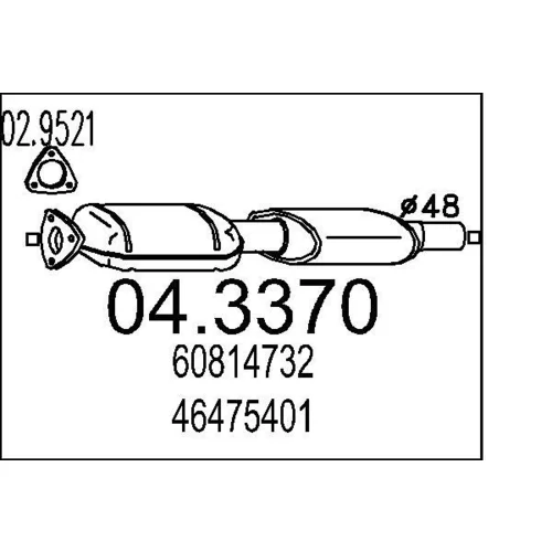 Katalyzátor MTS 04.3370