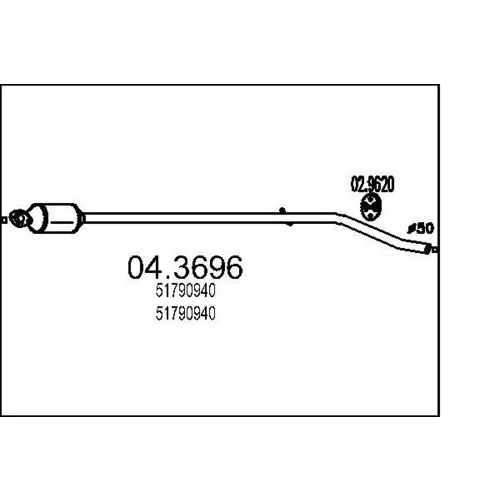 Katalyzátor MTS 04.3696