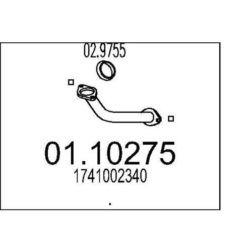 Výfukové potrubie MTS 01.10275