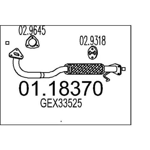 Výfukové potrubie MTS 01.18370