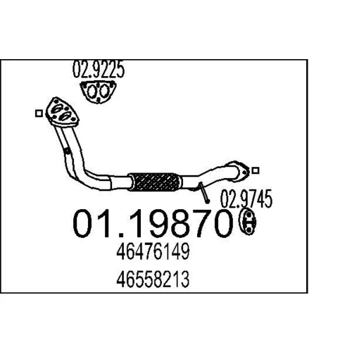 Výfukové potrubie MTS 01.19870