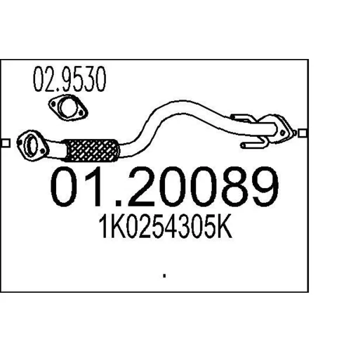 Výfukové potrubie MTS 01.20089