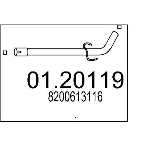 Výfukové potrubie MTS 01.20119