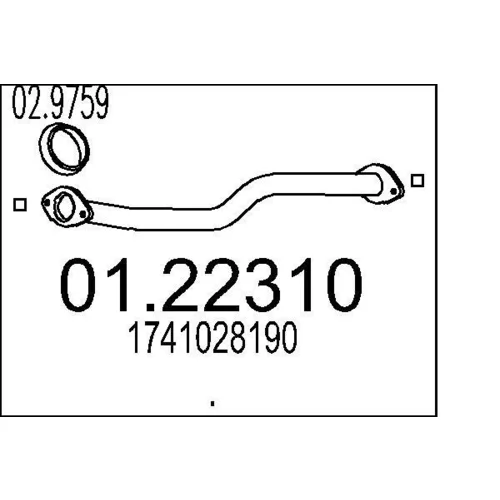 Výfukové potrubie MTS 01.22310
