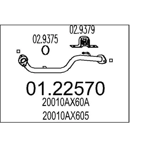 Výfukové potrubie MTS 01.22570
