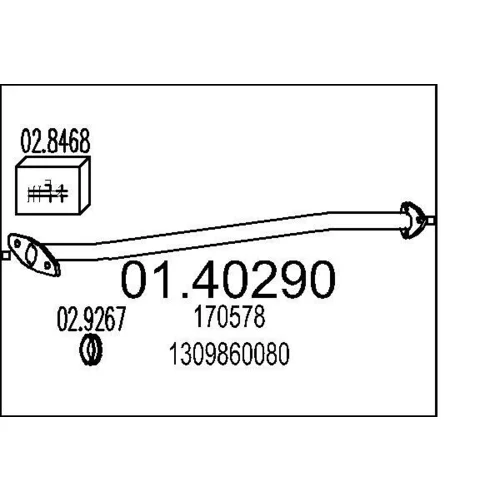 Výfukové potrubie MTS 01.40290