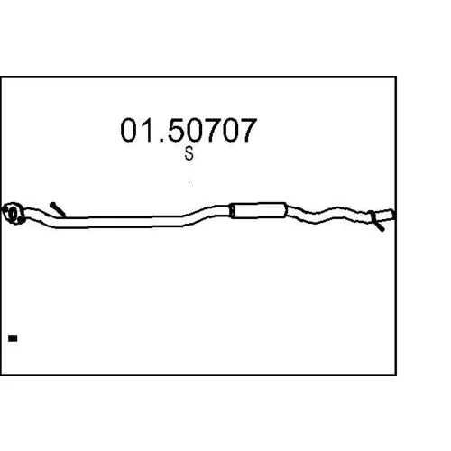 Stredný tlmič výfuku MTS 01.50707