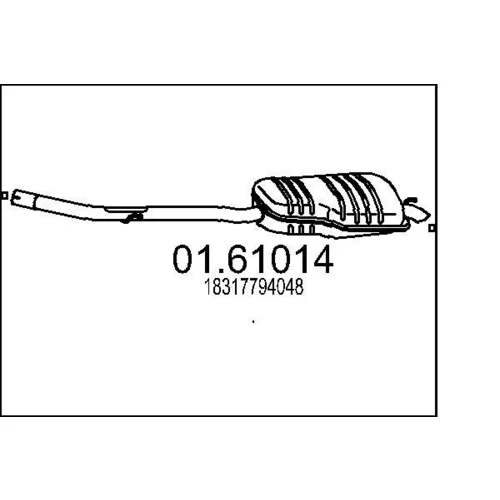 Koncový tlmič výfuku MTS 01.61014