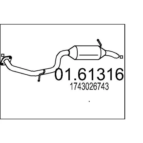 Koncový tlmič výfuku MTS 01.61316