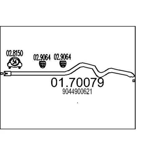 Výfukové potrubie MTS 01.70079