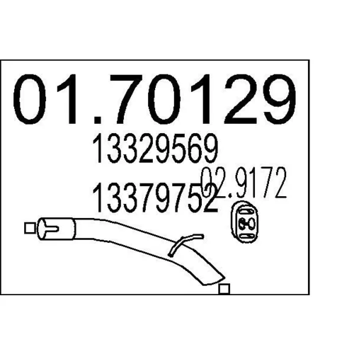 Výfukové potrubie MTS 01.70129