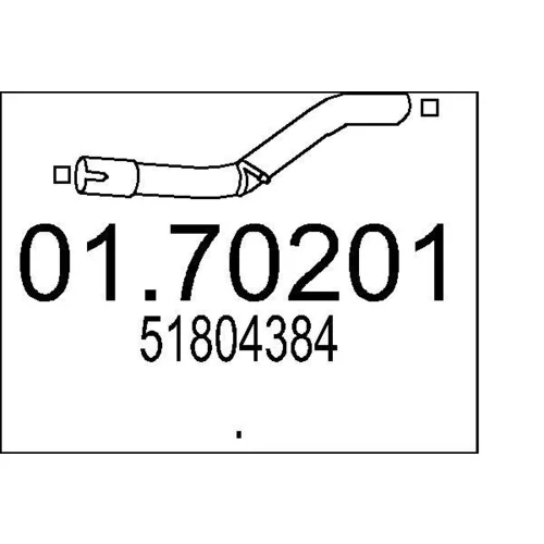 Výfukové potrubie 01.70201 /MTS/