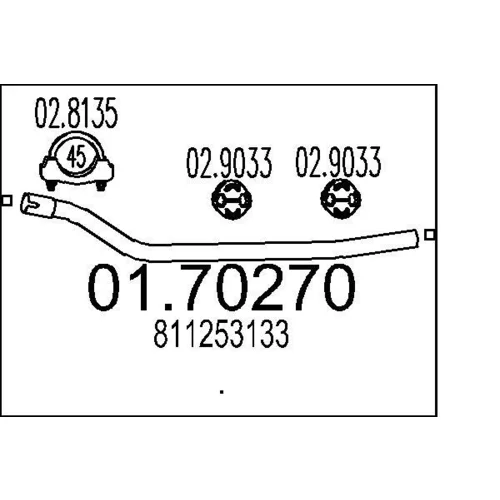 Výfukové potrubie MTS 01.70270
