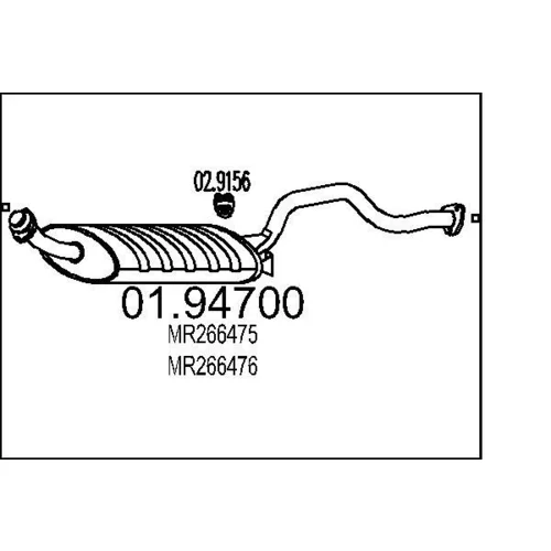 Koncový tlmič výfuku MTS 01.94700