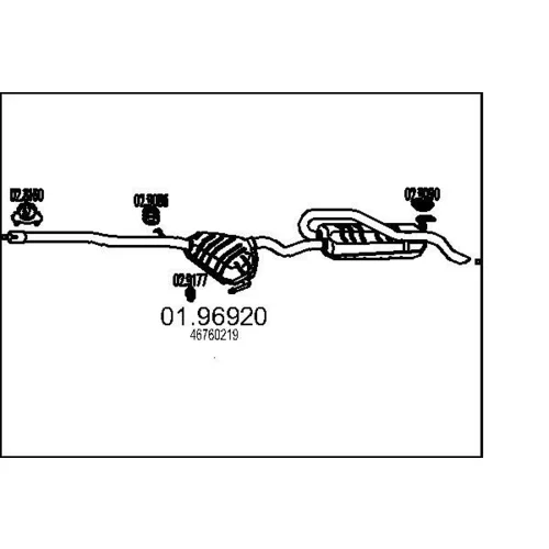 Koncový tlmič výfuku MTS 01.96920