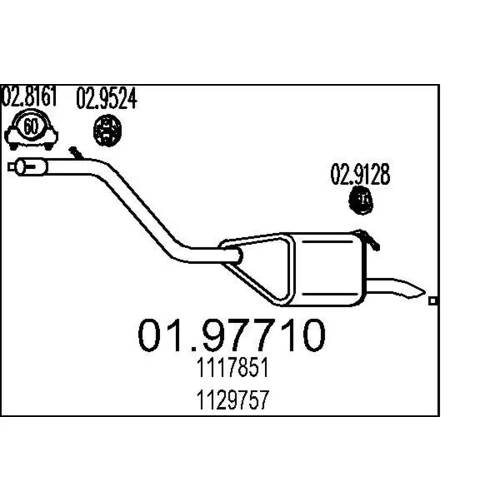Koncový tlmič výfuku MTS 01.97710