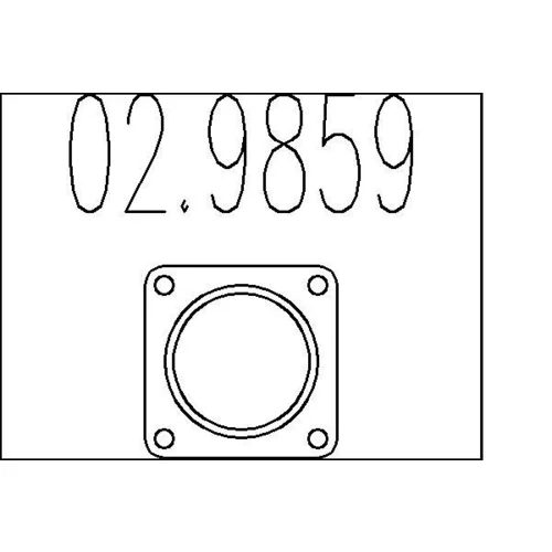 Tesnenie výfukovej trubky MTS 02.9859
