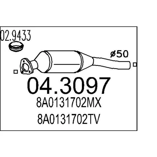 Katalyzátor MTS 04.3097