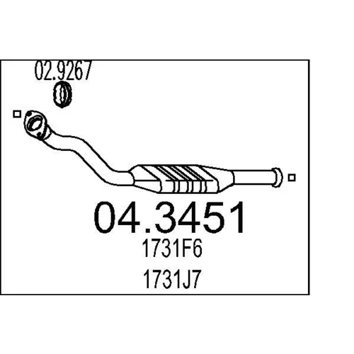 Katalyzátor MTS 04.3451