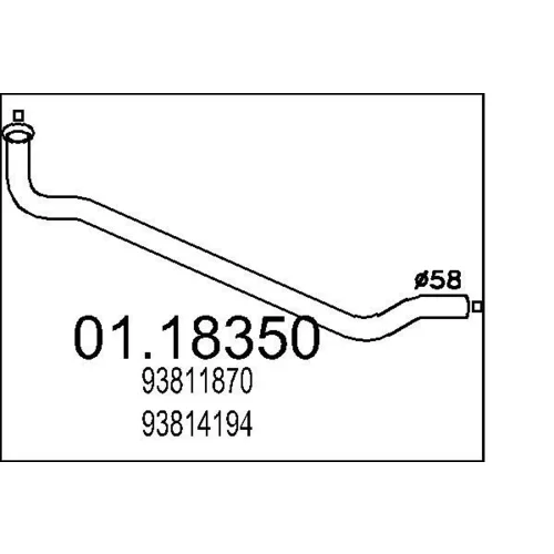 Výfukové potrubie MTS 01.18350