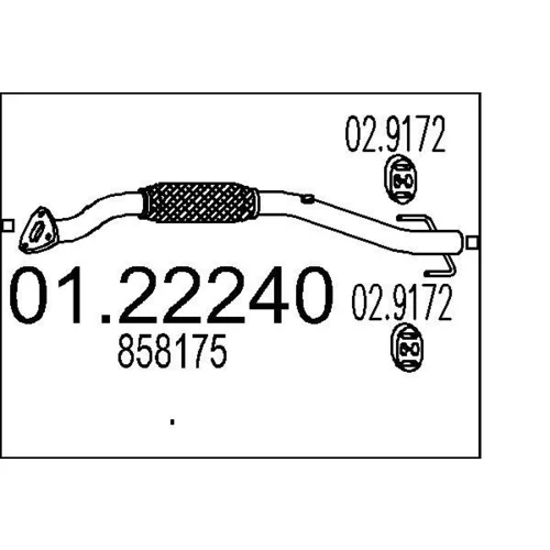 Výfukové potrubie MTS 01.22240