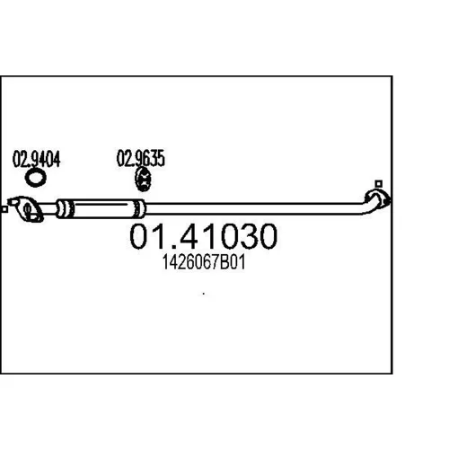 Výfukové potrubie MTS 01.41030