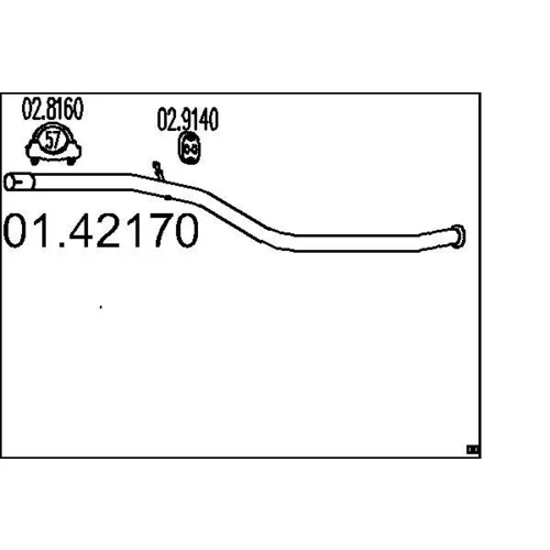 Výfukové potrubie MTS 01.42170