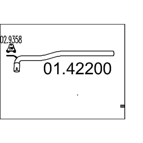 Výfukové potrubie MTS 01.42200