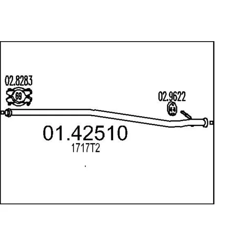 Výfukové potrubie MTS 01.42510