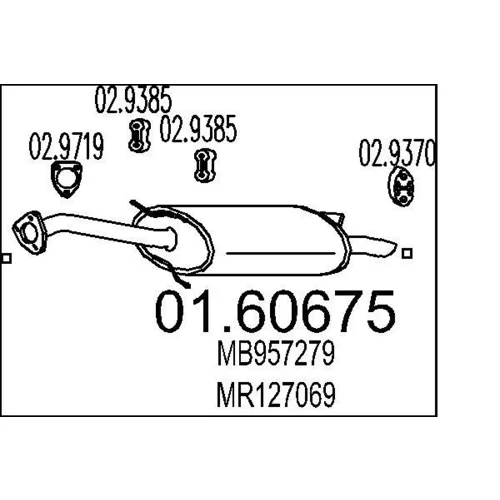 Koncový tlmič výfuku MTS 01.60675