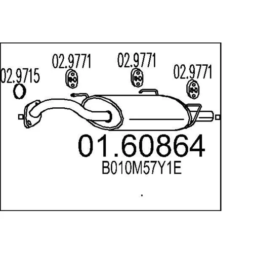Koncový tlmič výfuku MTS 01.60864