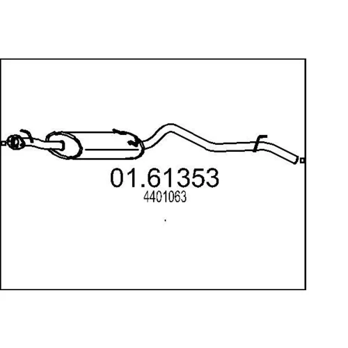 Koncový tlmič výfuku MTS 01.61353