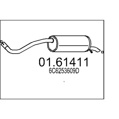 Koncový tlmič výfuku MTS 01.61411