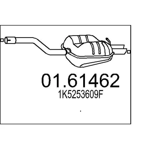 Koncový tlmič výfuku MTS 01.61462