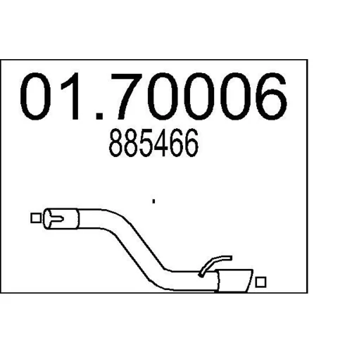 Výfukové potrubie MTS 01.70006