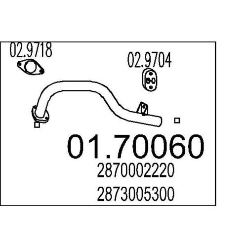 Výfukové potrubie MTS 01.70060